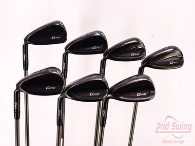 Ping G710 Iron Set 6-PW GW SW UST Mamiya Recoil 780 ES Graphite Regular Left Handed Blue Dot 37.75in