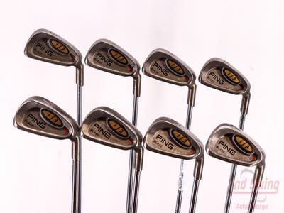 Ping i3 Blade Iron Set 3-PW Ping JZ Steel Stiff Right Handed Orange Dot 38.25in