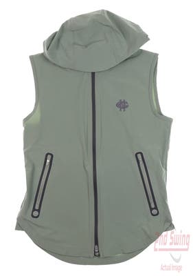 New W/ Logo Womens Peter Millar Vest X-Small XS Green MSRP $179