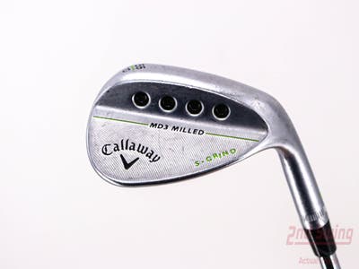 Callaway MD3 Milled Chrome S-Grind Wedge Sand SW 56° 10 Deg Bounce S Grind True Temper Dynamic Gold Steel Wedge Flex Right Handed 35.0in