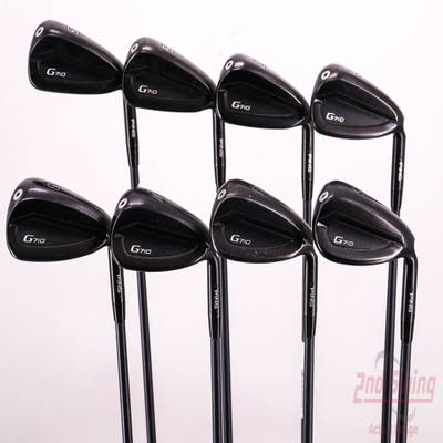 Ping G710 Iron Set 5-PW GW SW ALTA CB Red Graphite Senior Right Handed Black Dot 38.25in