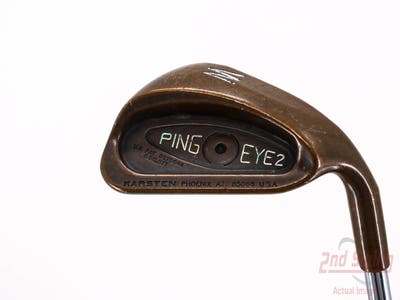 Ping Eye 2 Beryllium Copper Single Iron Pitching Wedge PW Ping K-Shaft Steel Stiff Right Handed Black Dot 35.75in