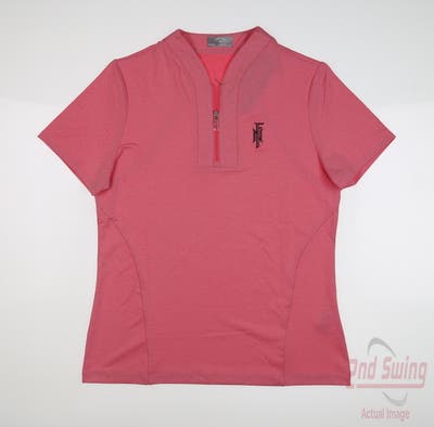 New W/ Logo Womens Callaway Polo Large L Pink MSRP $50