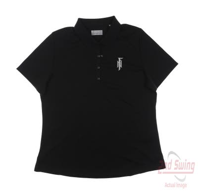 New W/ Logo Womens Callaway Polo Large L Black MSRP $50