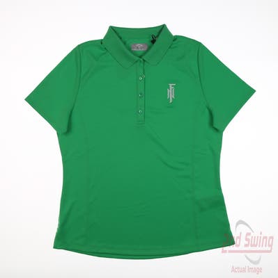 New W/ Logo Womens Callaway Polo Medium M Green MSRP $50