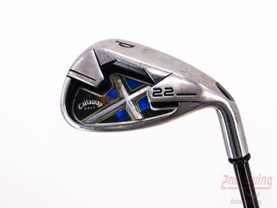 Callaway X-22 Single Iron Pitching Wedge PW Stock Graphite Shaft Graphite Stiff Right Handed 35.5in