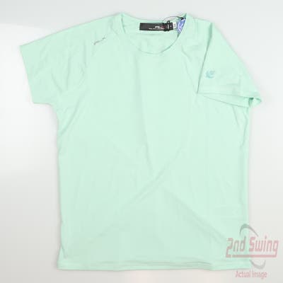 New W/ Logo Womens Ralph Lauren RLX Golf T-Shirt Small S Green MSRP $58
