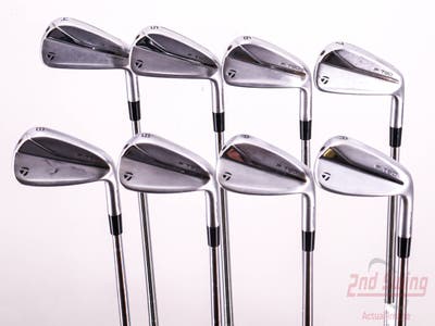 TaylorMade 2021 P790 Iron Set 4-PW AW Dynamic Gold Black Steel Stiff Right Handed 38.75in