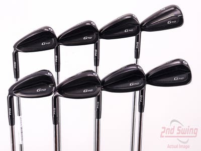 Ping G710 Iron Set 4-PW AW AWT 2.0 Steel Stiff Left Handed Black Dot 38.75in