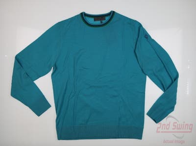 New W/ Logo Mens G-Fore Sweater Medium M Blue MSRP $229
