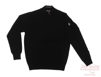 New W/ Logo Mens Peter Millar Sweater Small S Black MSRP $198