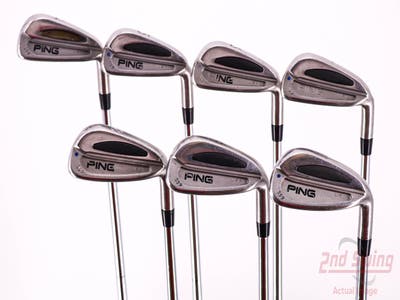 Ping S59 Iron Set 4-PW Stock Steel Shaft Steel Stiff Right Handed Blue Dot 38.0in