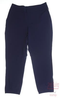New Womens Kinona Tailored and Trim Jogger Pants Large L Navy Blue MSRP $149