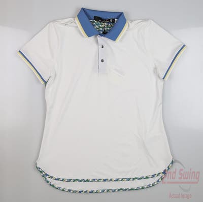 New Womens Ralph Lauren RLX Golf Polo Small S White MSRP $110