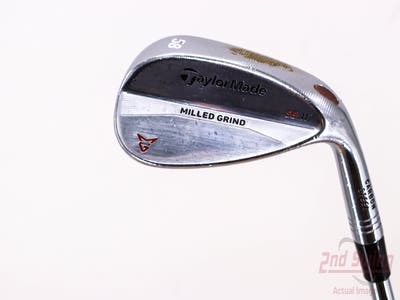 TaylorMade Milled Grind Satin Chrome Wedge Lob LW 58° 11 Deg Bounce True Temper Dynamic Gold Steel Wedge Flex Right Handed 35.0in
