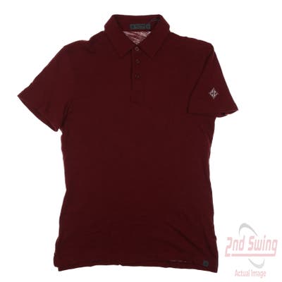 New W/ Logo Mens G-Fore Polo X-Large XL Maroon MSRP $124
