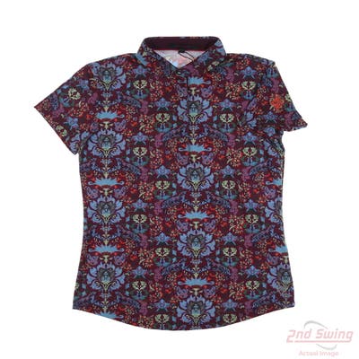 New W/ Logo Womens Greyson Polo X-Small XS Multi MSRP $119