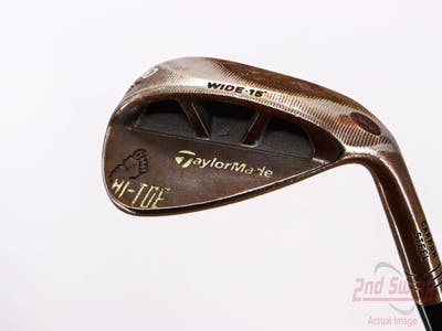 TaylorMade HI-TOE RAW Big Foot Wedge Lob LW 60° 15 Deg Bounce W Grind Dynamic Gold Tour Issue S400 Steel Stiff Right Handed 34.5in
