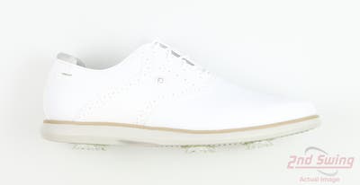 New Womens Golf Shoe Footjoy Traditions Spikeless Medium 7 White MSRP $120 97901