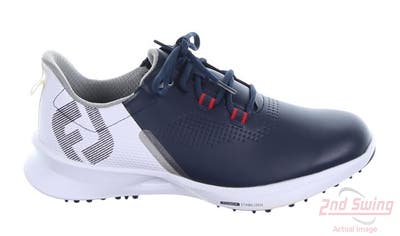 New Mens Golf Shoe Footjoy 2022 Fuel Medium 9.5 White/Navy MSRP $145 55442