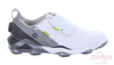 New Mens Golf Shoe Footjoy 2022 Tour Alpha BOA Medium 9.5 White/Grey MSRP $250 55509