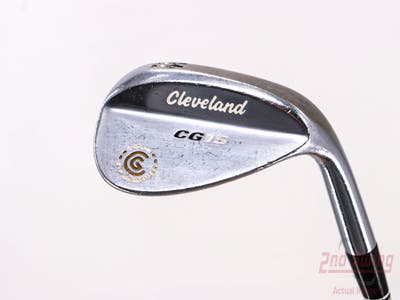 Cleveland CG15 Satin Chrome Wedge Sand SW 56° 14 Deg Bounce Cleveland Traction Wedge Steel Wedge Flex Right Handed 36.0in