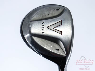 TaylorMade V Steel Fairway Wood 3 Wood 3W 15° Stock Graphite Shaft Graphite X-Stiff Right Handed 43.5in