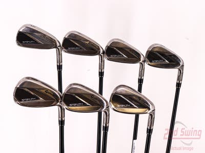 TaylorMade Stealth Iron Set 5-PW AW Fujikura Ventus Red 6 Graphite Regular Right Handed 37.5in