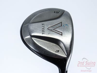 TaylorMade V Steel Fairway Wood 3 Wood 3W 15° Grafalloy ProLaunch Blue 65 Graphite Stiff Right Handed 43.75in