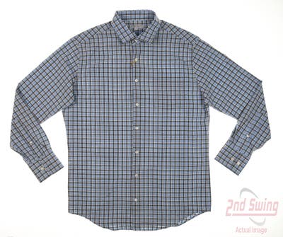 New Mens Peter Millar Button Up Small S Multi MSRP $148