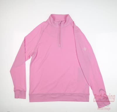 New W/ Logo Mens G-Fore 1/4 Zip Pullover Small S Pink MSRP $159