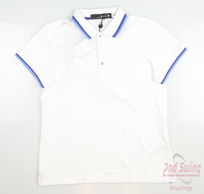 New Womens Ralph Lauren RLX Golf Polo Large L White MSRP $110