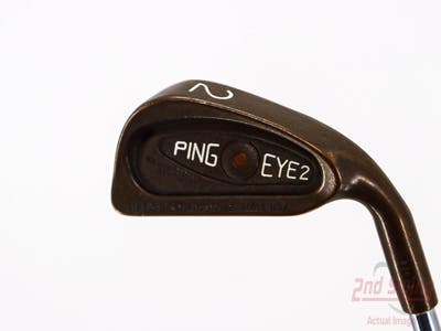 Ping Eye 2 Beryllium Copper Single Iron 2 Iron Ping Microtaper Steel Regular Right Handed Brown Dot 39.75in