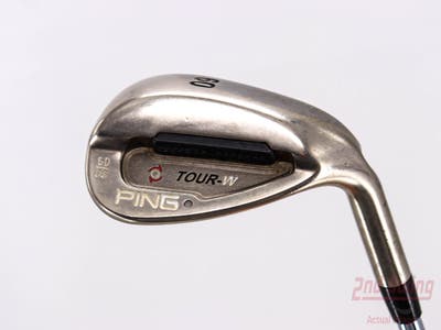 Ping Tour-W Brushed Silver Wedge Lob LW 60° 8 Deg Bounce Ping AWT with Cushin Insert Steel Stiff Right Handed Black Dot 36.25in