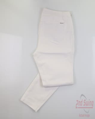 New Womens Ralph Lauren RLX Pants 10 x White MSRP $168