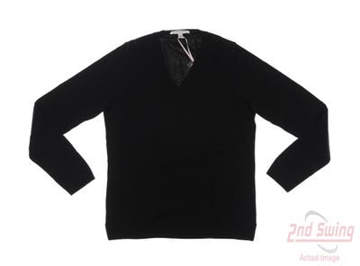 New Womens Fairway & Greene Sweater Medium M Black MSRP $186