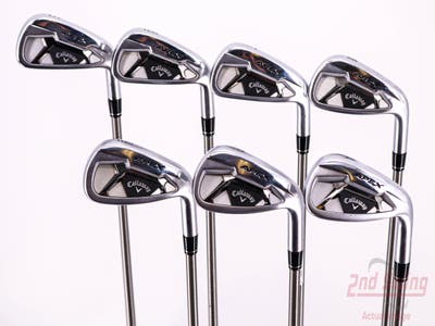 Callaway Apex 21 Iron Set 5-PW AW Aerotech SteelFiber fc80 Graphite Regular Right Handed 37.75in