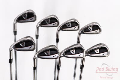 Nike Victory Red Cavity Back Iron Set 4-PW AW FST KBS Tour Steel Stiff Left Handed 39.75in