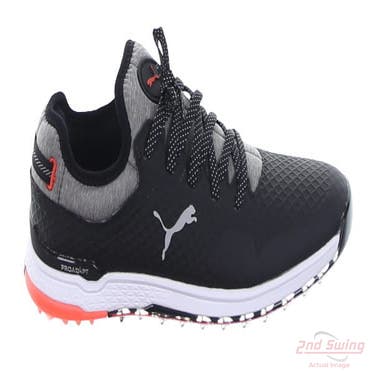 New Womens Golf Shoe Puma ProAdapt Alphacat 7 Black/Silver/Hot Coral MSRP $130 376157 02