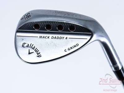 Callaway Mack Daddy 4 Chrome Wedge Lob LW 58° 8 Deg Bounce C Grind Dynamic Gold Tour Issue S200 Steel Stiff Right Handed 35.25in
