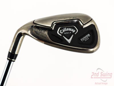 Callaway Fusion Wide Sole Single Iron Pitching Wedge PW Nippon NS Pro 990GH Steel Uniflex Left Handed 35.5in