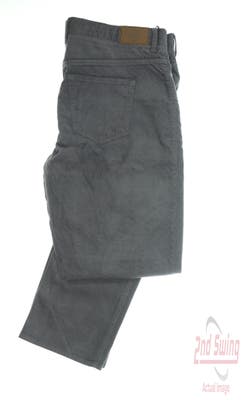 New Mens Peter Millar Corduroy Pants 40 Gray MSRP $170