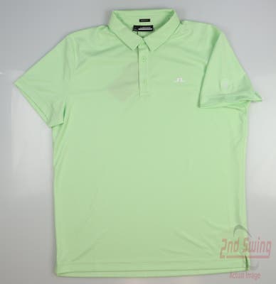 New W/ Logo Mens J. Lindeberg Peat Polo X-Large XL Green MSRP $85