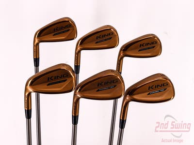 Cobra KING Forged Tec Copper Iron Set 6-PW GW Aerotech SteelFiber i95 Graphite Stiff Left Handed 38.0in
