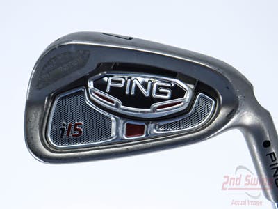 Ping i15 Single Iron 7 Iron Ping AWT Steel Stiff Right Handed Black Dot 37.5in
