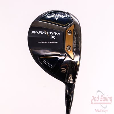 Mint Callaway Paradym X Fairway Wood 3 Wood 3W 15° Project X EvenFlow Riptide 60 Graphite Stiff Right Handed 43.5in