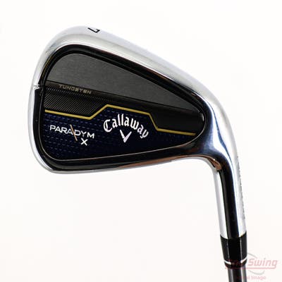 Callaway Paradym X Single Iron 7 Iron PX HZRDUS Silver Gen4 65 Graphite Regular Right Handed 37.0in