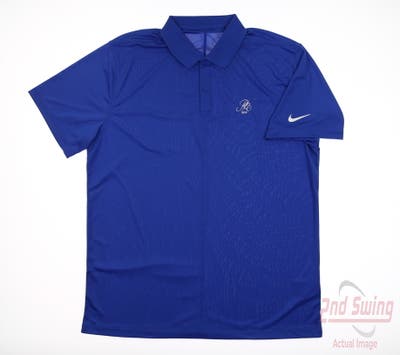 New W/ Logo Mens Nike Polo X-Large XL Blue MSRP $80