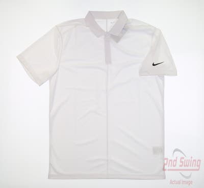 New Mens Nike Polo Medium M White MSRP $80