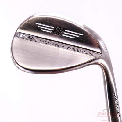 Mint Titleist Vokey SM8 Brushed Steel Wedge Lob LW 58° 12 Deg Bounce D Grind Titleist Vokey BV Steel Wedge Flex Right Handed 35.25in